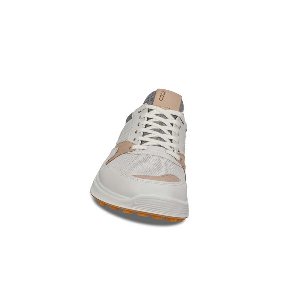 Férfi Ecco Spikeless S-casual Golf Cipő Fehér | HU 557WNB